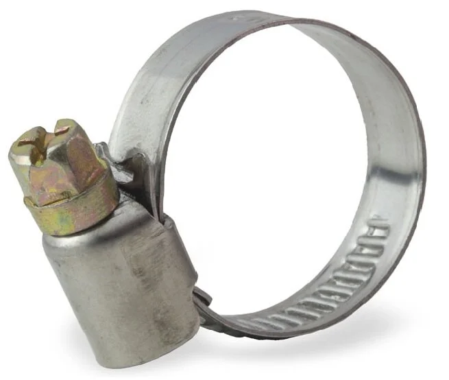 Хомут червячный обжимной 40-60мм/9 W2 оцинк (уп 500шт)