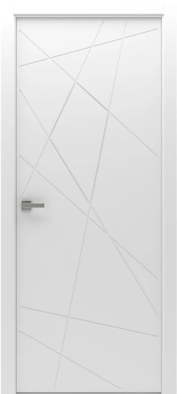 Дверь ВДК Паутинка S белая глухая 80х200 (толщина 38мм), эмаль