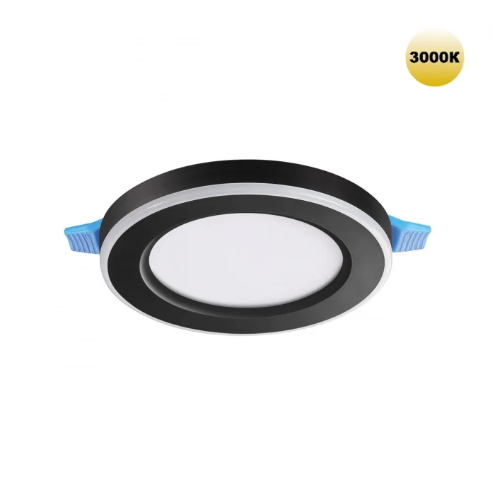 Светильник 359019 SPOT NT23 298 черный (три сценария работы) IP20 LED 3000К 6W+3W 100-265V 630Лм SPAN