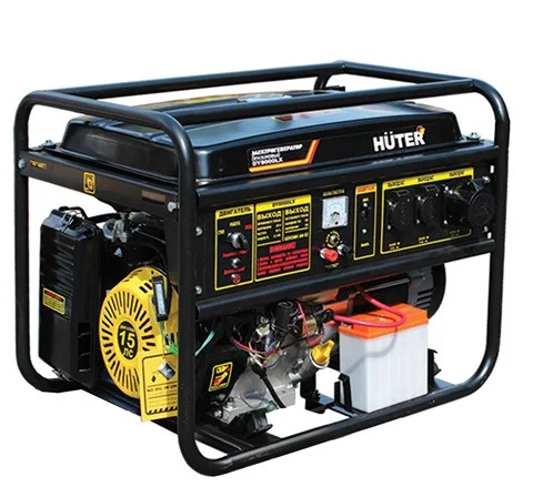 Генератор бензиновый HUTER DY8000L (1фазн., ном/макс мощность 6,5/7 кВт)