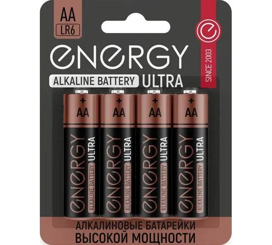 Элемент питания Energy Ultra LR6/4B (АА) (уп. 4шт)