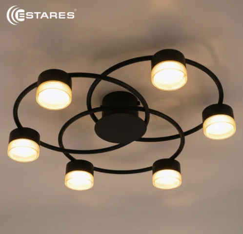 Люстра DORA 6xGX53-600x150-BLACK/CLEAR-220-IP20