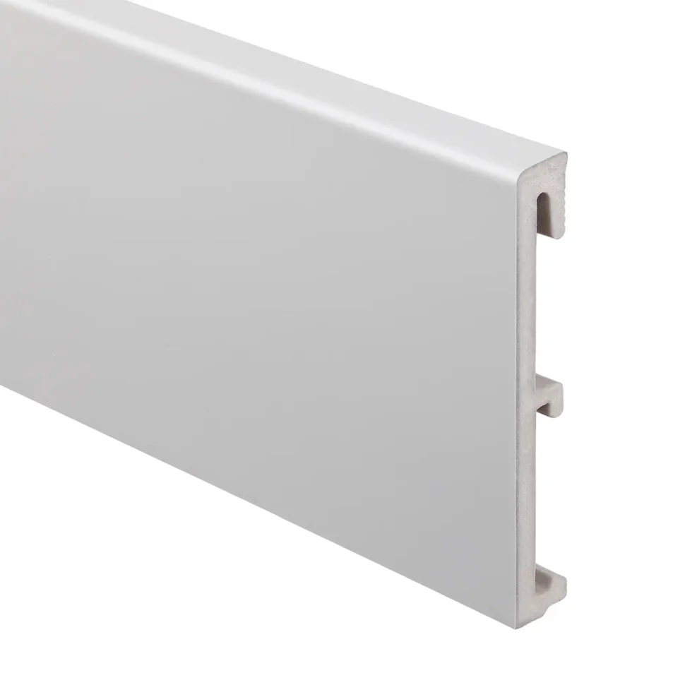 Плинтус SALAG ALPHA Szary Szara RAL7047 (серый) 80мм ПВХ гибкий 2,4 м