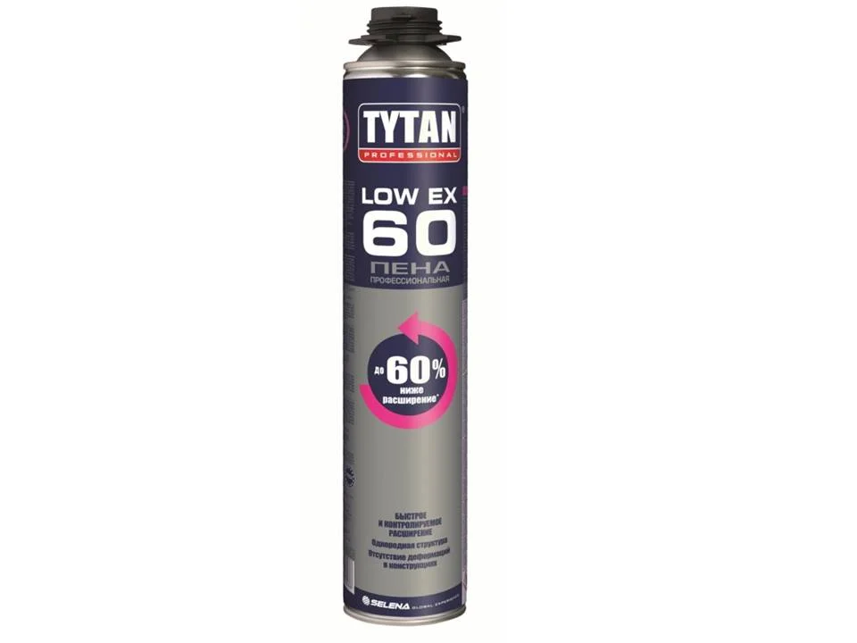 Пена монтажная профессиональная TYTAN Professional LowEx 60 750 мл