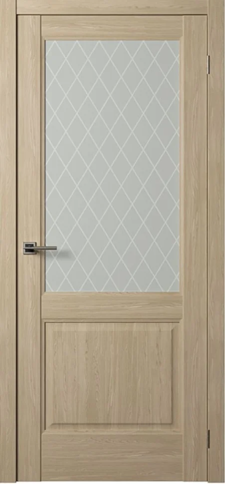 Дверь ДВЕРИ РЕГИОНОВ Нова 4 стекло дуб натуральный 90 (врезка под защелку Vantage 96)