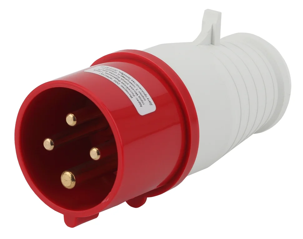 Вилка переносная ЭРА V-16-3P-PE-IP44 014 3Р+РЕ 16А 380В IP44