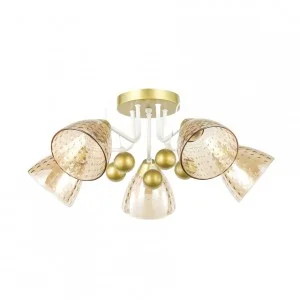 Люстра 12233/5CPGD+WT AMB