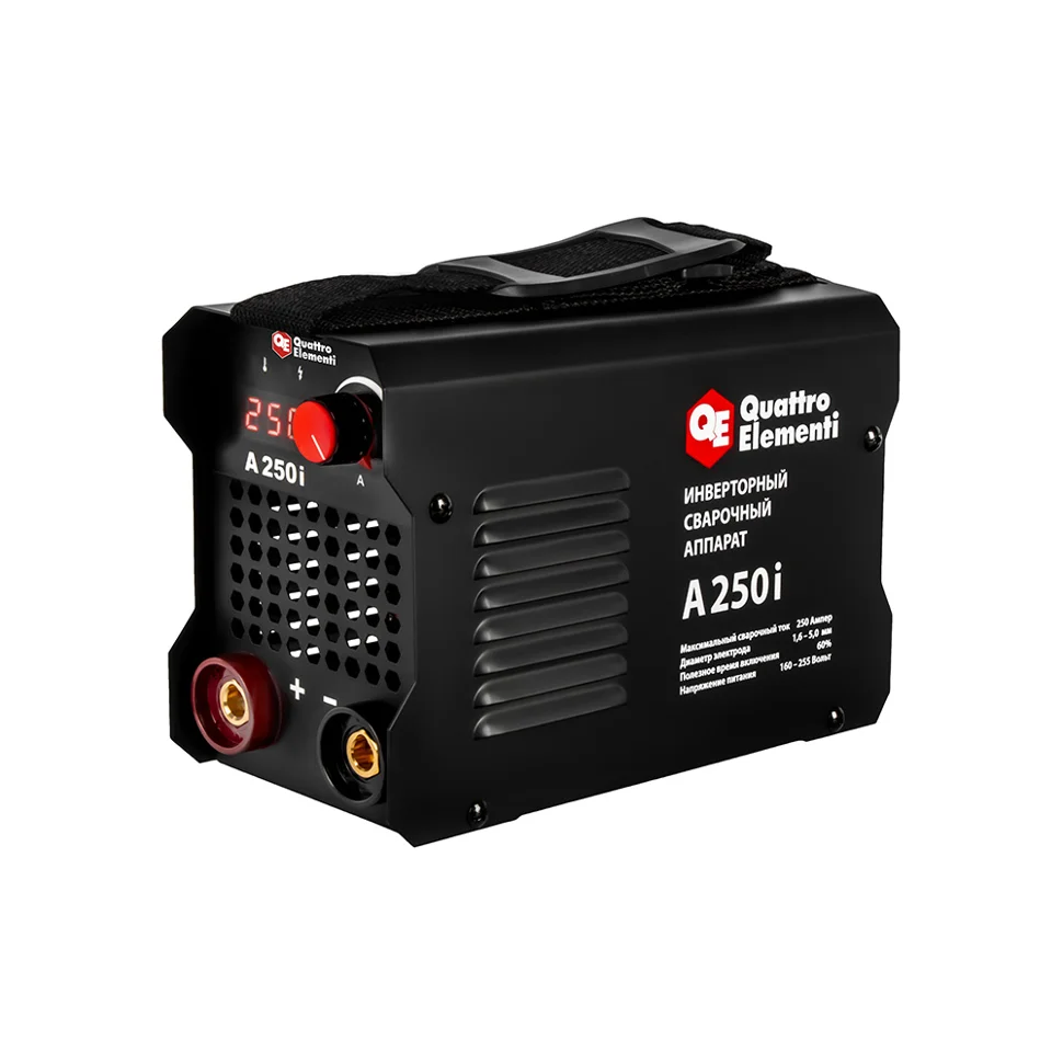 Сварочный аппарат QUATTRO ELEMENTI A 250i (250 А, электроды до 5.0 мм, дисплей)