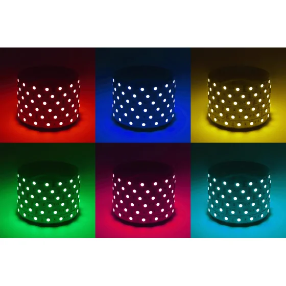 Лента светодиодная ЭРА LS5050-14,4-60-12-RGB-IP20-2year-5m многоцветная