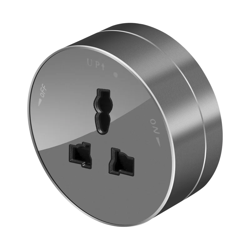 Розетка MultiTrack 13А 250В универсальная круглая графит SE MTK13002G