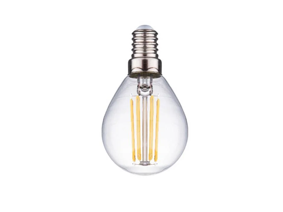Лампа светодиодная 7W Е14 170-265V 4000K (белый) шар (G45) прозрачная филамент Фарлайт