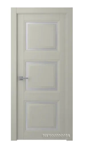 Дверь BELWOODDOORS "Аурум 3" стекло Мателюкс белый каленый 60 (21-7) smart core эмаль шелк