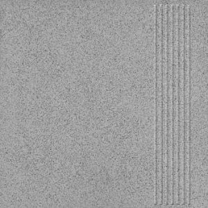 Керамогранит Шахты Техногрес матовый светло-серый ступени 30х30х8
