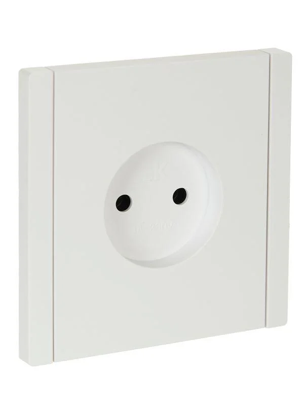 Розетка СП FORTE&PIANO FP217 10А без заземл. защ. шторки винт. крепл. бел. IEK FP-R13-10-K01