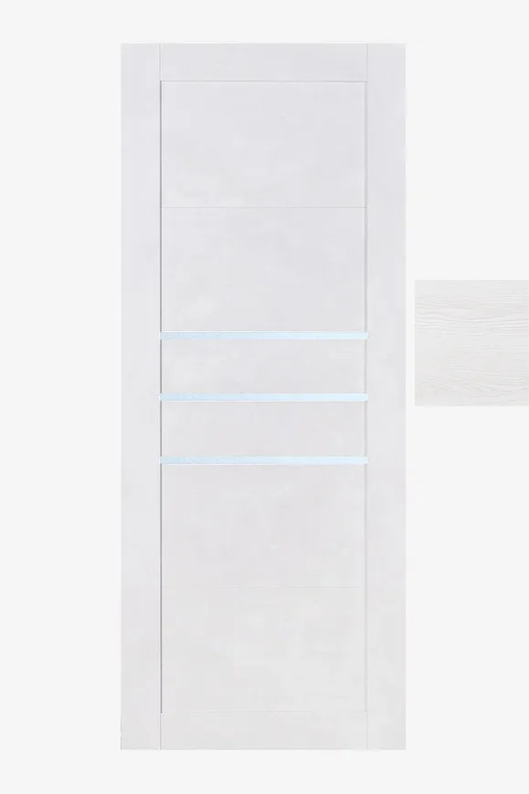 Дверь ТЕРРИ №105 Санторини, частичное стекло 70, еврошпон