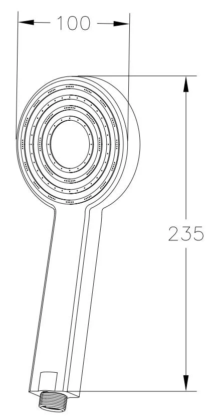 Лейка душевая ESKO SPL10 1 режим, хром