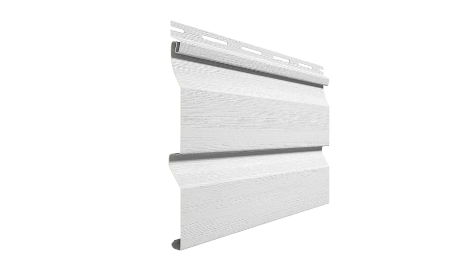 Сайдинг виниловый ELLKA L=3,00м, H=0.205м (пл=0.615м2) белый