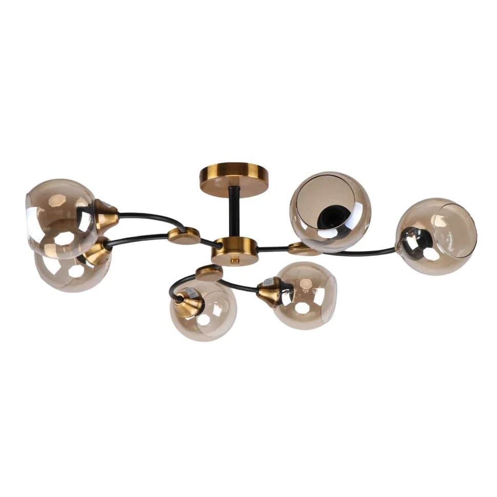 Люстра 20112/6GB+BK AMB