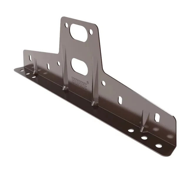 Кронштейн для снегозадержателя трубчатого БОРГЕ PE, RAL 8017 (шоколад)