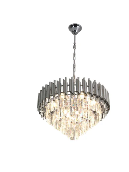 Люстра SANDRA 8хЕ14-480х905-CHROME/CRYSTAL-220-IP20