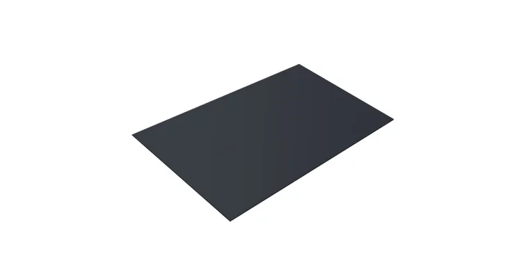 Плоский лист Atlas X RAL7024 (мокрый асфальт), 0.5мм, 1.25*2м (в пленке)