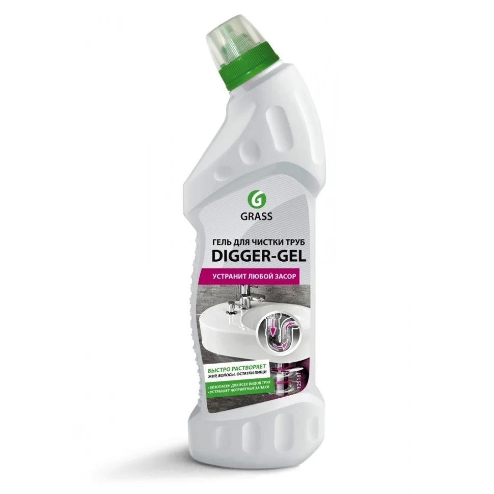 Гель для чистки труб GRASS Digger-Gel 750 мл