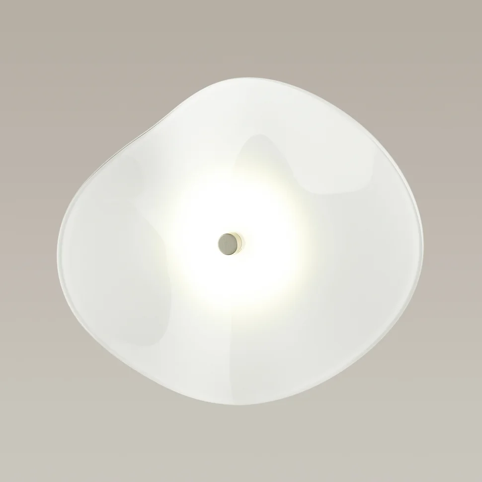 Бра 4856/5WL L-VISION ODL_EX21 97 никель/белый/стекло LED 1*5W 3500K FLUENT