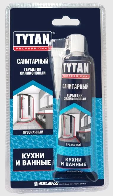 Герметик силиконовый санитарный белый TYTAN Professional 85мл