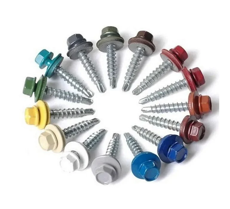 Саморез кровельный 4,8x70 сверло №1 (зелёный моx) RAL 6005 (уп 100шт) Bh