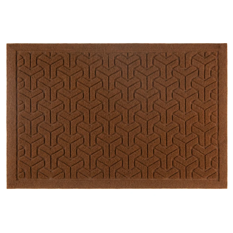 Коврик влаговпитывающий с тиснением "Abstract" 40x60 см, коричневый, SUNSTEP™