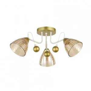 Люстра 12233/3CPGD+WT AMB