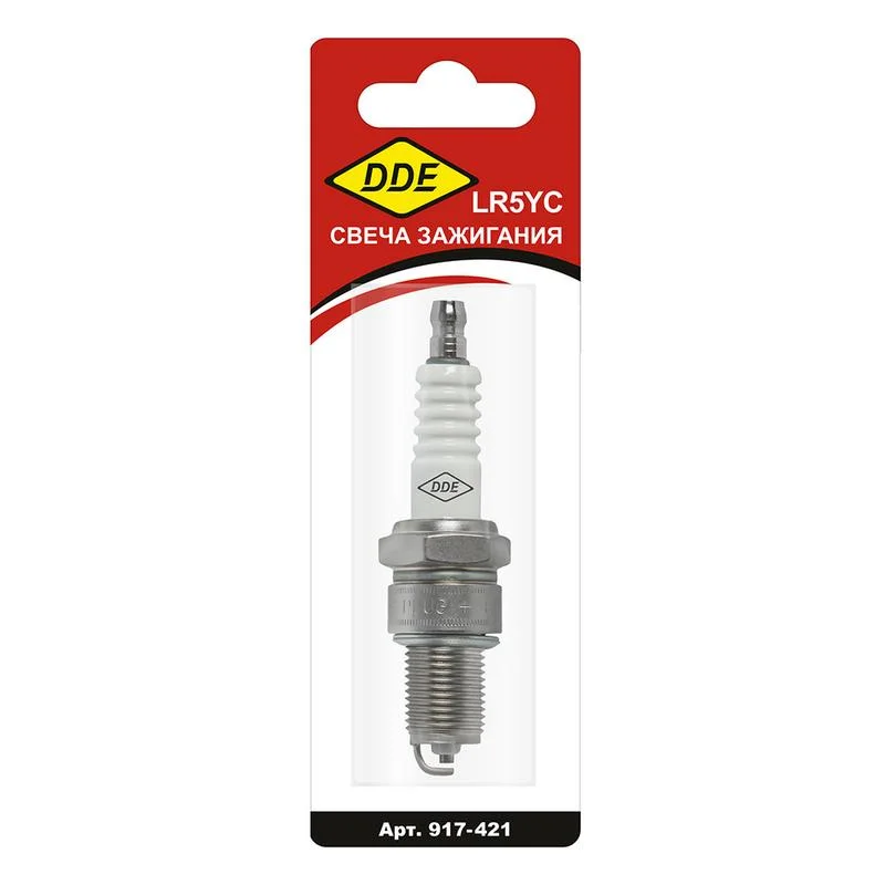 Свеча зажигания DDE - LR5YC (Champion RN9YC, Bosch WR7DC, NGK BPR6ES, TORCH F7RTC/F6RTC) GG950, DPG1201i
