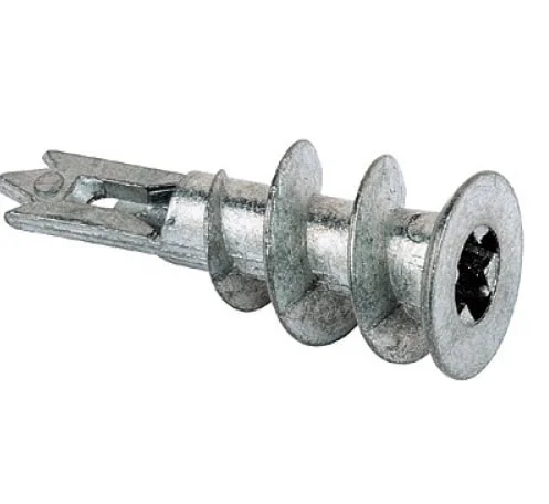 Дюбель DRIVA 15х38 металл для гипсокартона с саморезом 4,5х50 (уп 4шт) SteelRex