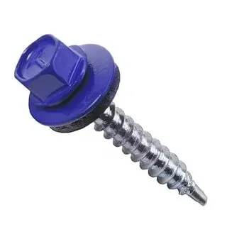 Саморез кровельный 4,8x35 сверло №1 (сигнально-синий) RAL 5005 (100шт, ведро №2) DAXMER