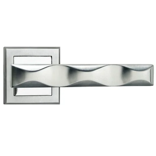 Ручка дверная MORELLI Tower MH-20 SC/CP-S хром матовый/хром (квадрат)