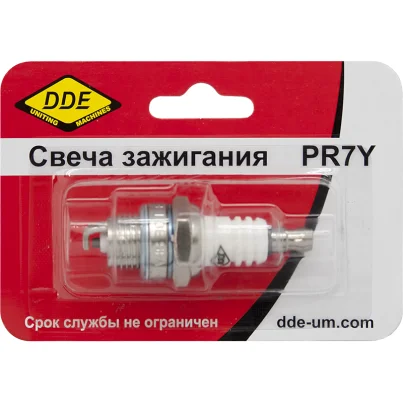 Свеча зажигания DDE - PR7Y (Champion RCJ7, Bosch WR11EO, NGK BR2LM)
