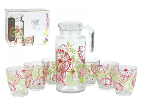 Набор питьевой PSB 95972BD1 6 стаканов + кувшин ФАЗЕНДА