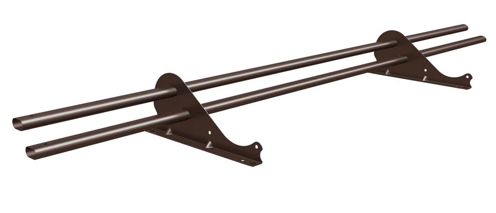 Снегозадержатель трубчатый Grand Line Snow Kit PE, L=3 м RAL 8017 (шоколад)