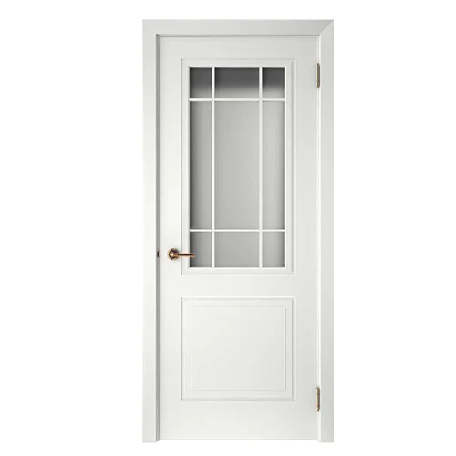 Дверь ТЕКОНА SMALTA-47 остекленная сатинат Уф печать эмаль белая 80