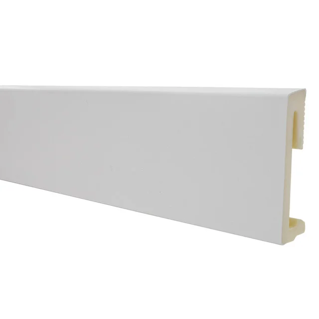 Плинтус SALAG ALPHA Biały (белый) 60мм ПВХ гибкий 2,2 м