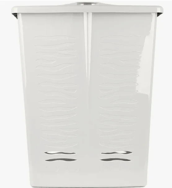 Корзина для белья Keeplex Regular с откидной крышкой 60л 48х34,5х59,5см белое облако