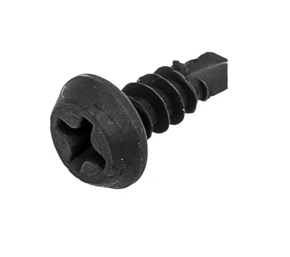 Саморез для крепления профилей полуцилиндр.головка (клоп) сверло 3,5х9,5 оксид (уп 400шт) Biskrep