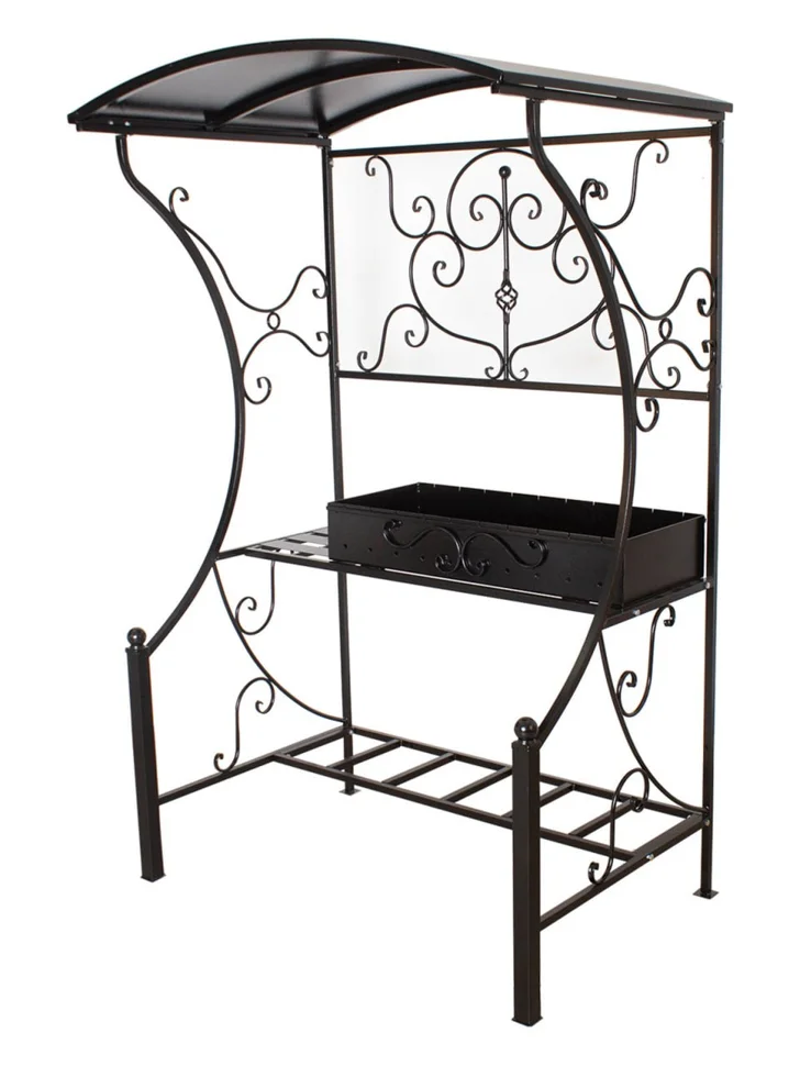 Мангал КЛАССИКА с крышей, разборный (новая модификация)