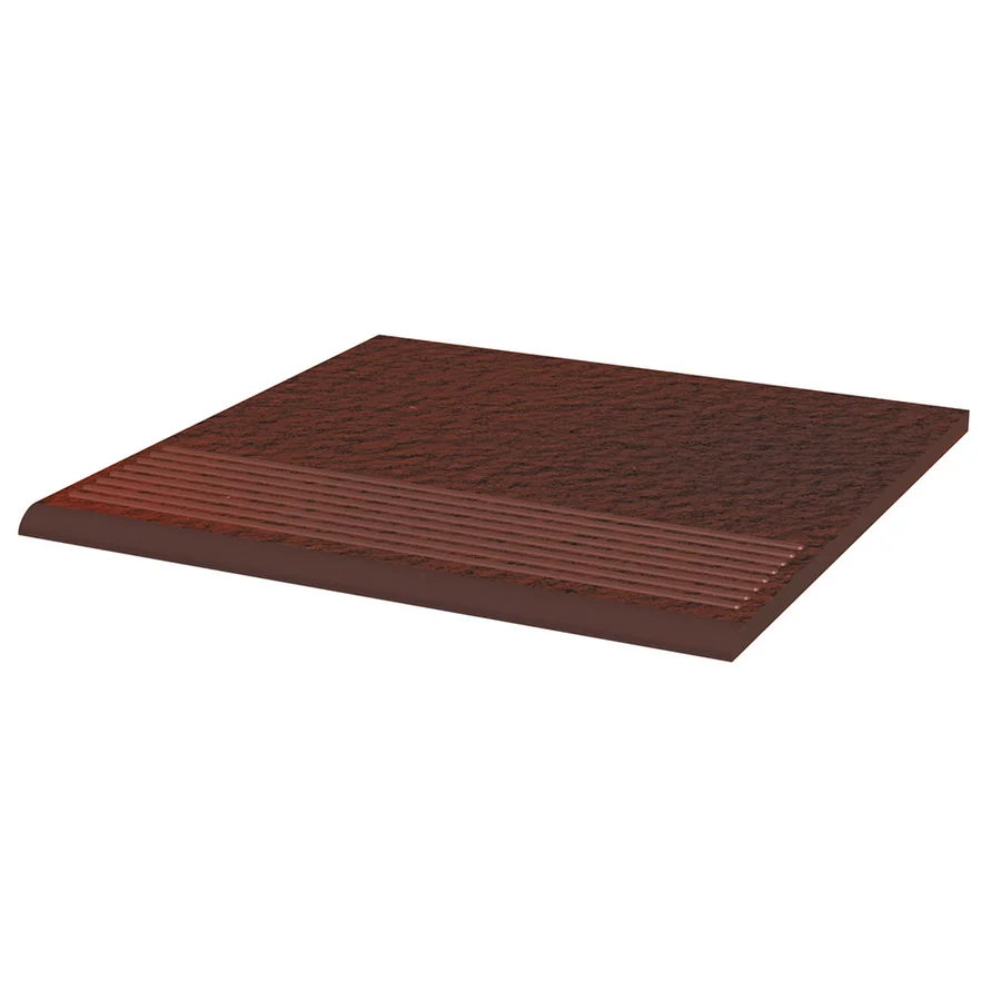 Клинкер Paradyz CLOUD Brown Duro Ступень простая структурная 30х30