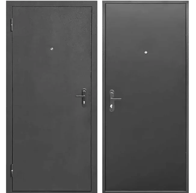 Дверь мет. СТРОЙГОСТ 5 РФ 860х2050 "Пр" Серебро Металл/Металл