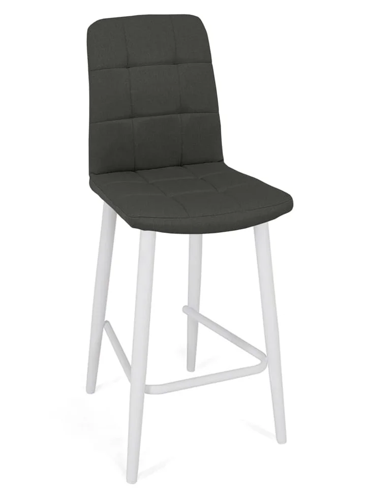 Стул барный Абсент NEW (ткань Т190-горький шоколад), каркас 1Bh 700(белый)
