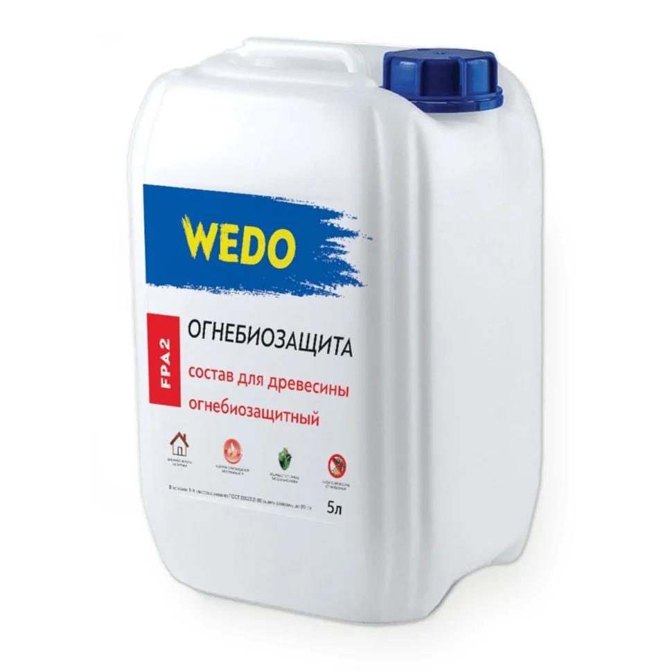 Огнебиозащита WEDO FPA 2 гр. огнезащиты 5л (розовый цвет)