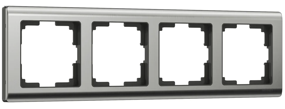 Рамка 4-местная Werkel Metallic, глянцевый никель, WL02-Frame-04, W0041602*