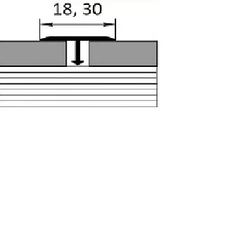 Порог АПТ 18 алюминиевый 2700*18*9 мм одноуровневый (09-белый)