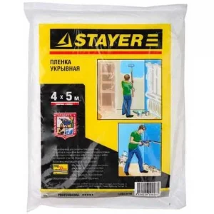 Пленка защитная укрывочная STAYER "PROFI" LDPE, 30 мкм, 4 х 5 м